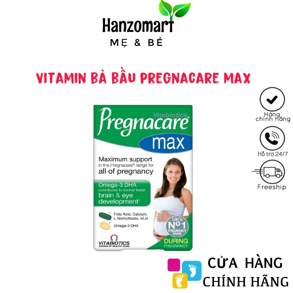 Pregnacare Max Vitamin tổng hợp - Omega 3 cho bà bầu (84 viên)