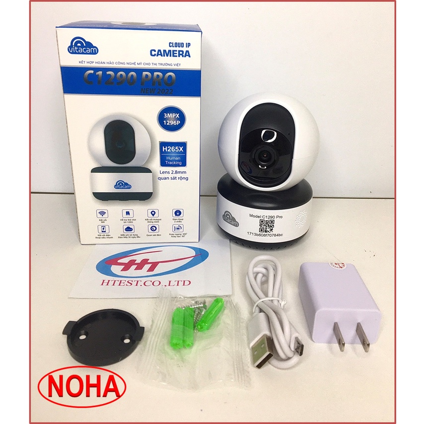 Camera IP Wifi Vitacam C1290 Pro 3.0Mp Ultra HD [Chính Hãng]