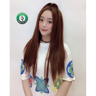 [ẢNH THẬT] Tóc giả nữ chính hãng (Tóc lace siêu da đầu thẳng có 2 màu)