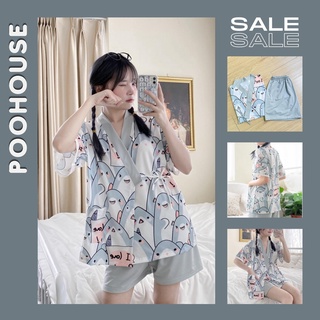 [NHIỀU MẪU] Pyjama bộ đồ ngủ, bộ ngủ nữ mặc nhà chất liệu cotton ngắn tay, kiểu dáng Nhật Bản Poohouse