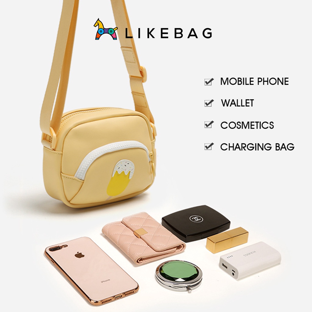 Túi đeo chéo nữ LIKEBAG đi chơi dạo phố nhiều màu siêu dễ thương A1331-3004 - LIBAGI