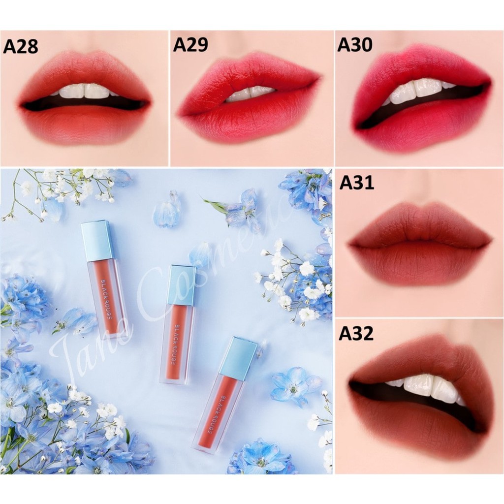 [Ver 6]Son Kem Lì Black Rouge Cream Matt Rouge Blueming Garden phiên bản mới nhất 2020