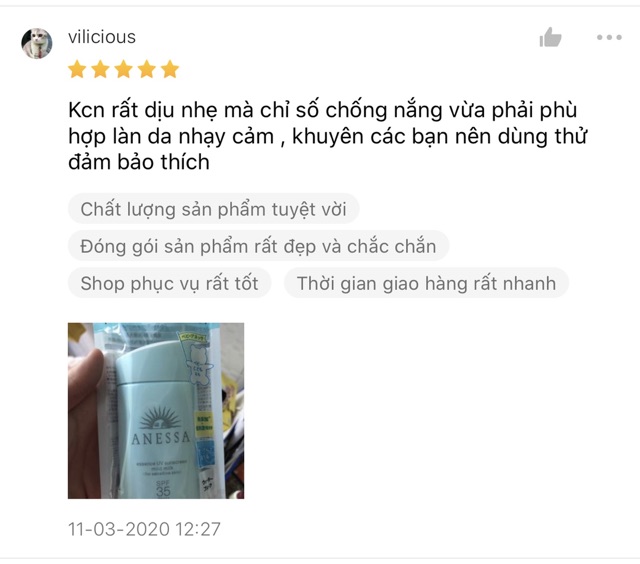 Kem chống nắng dịu nhẹ cho da nhạy cảm và trẻ em Anessa Essence UV Sunscreen Mild Milk - SPF35, PA+++