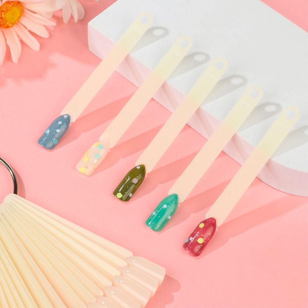 BTLIMER Set 50 Thẻ Màu Vẽ Móng Nghệ Thuật DIY