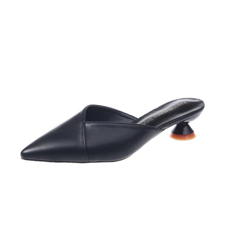 Giày Mules Nữ Cao Gót 3-5cm