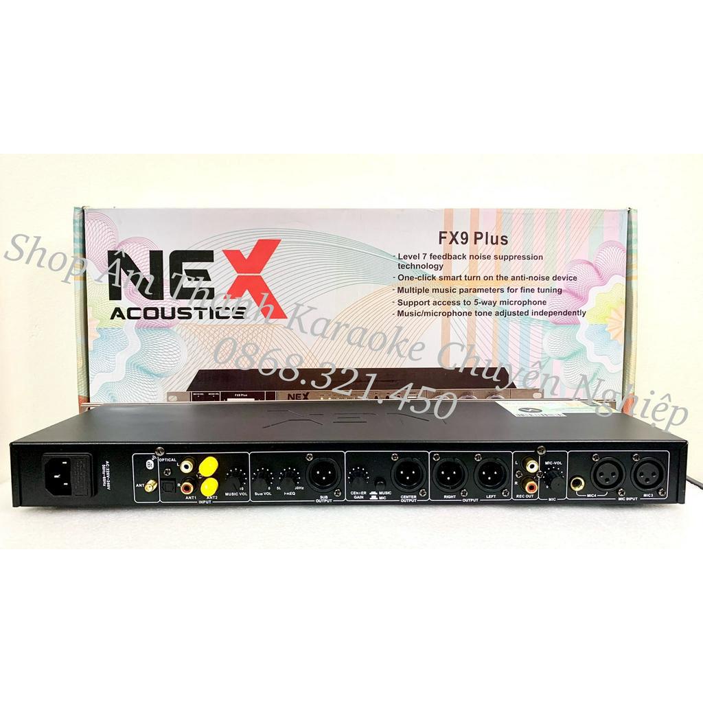 Vang Cơ FX9 PLus 2023 Có Chống Hú Tốt. Kết Nối Quang Học OPTICAL, BLUETOOTH, USB, AUX1,AUX2...