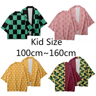 Áo khoác form rộng phong cách nhân vật Kamado Nezuko hoạt hình Demon Slayer: Kimetsu no Yaiba