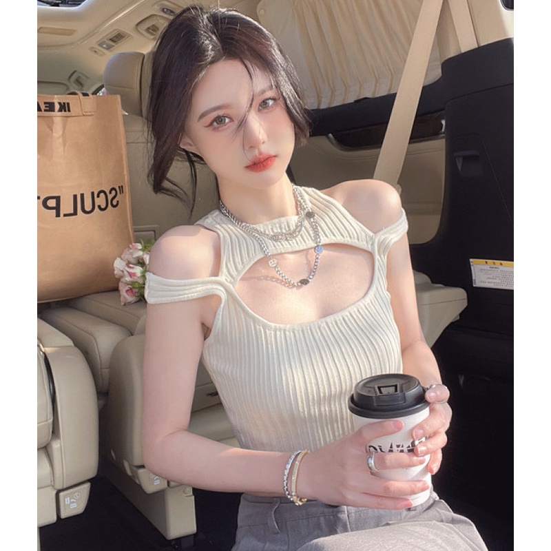 Áo Dệt Kim Sát Nách Thiết Kế Hợp Thời Trang Cho Nữ