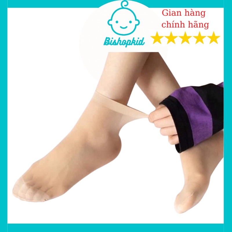 Sét 10 đôi tất da chân cổ ngắn Hàn Quốc ,Tất da bà bầu siêu dai mềm mịn cực thoáng -Bishopkid