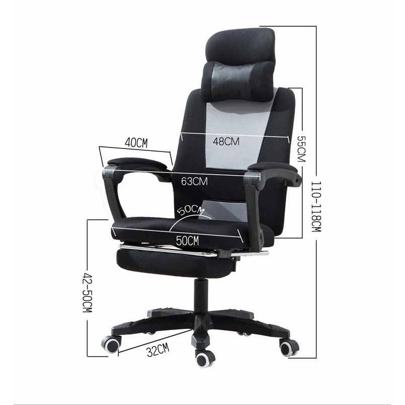 [HÀNG TỐT - LOẠI I] Ghế văn phòng - ngả lưng gác chân mẫu phối màu | BigBuy360 - bigbuy360.vn