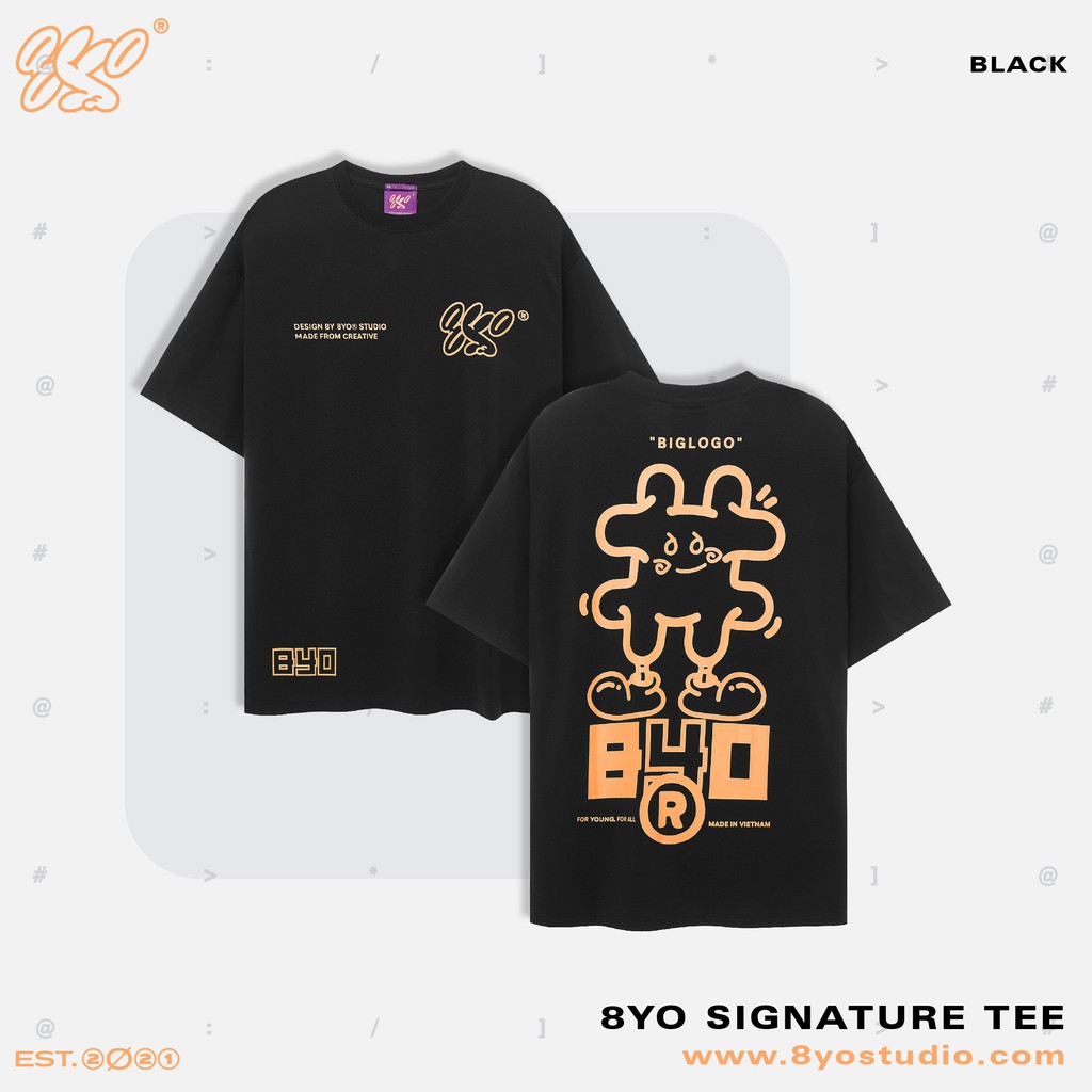 Áo thun 8YO Signature Tee - Đen