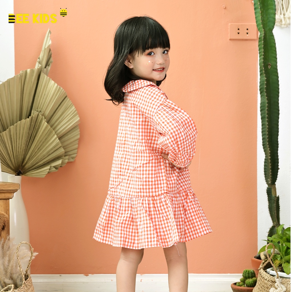 Váy Thu Đông BEEKIDS Cho Bé Gái 2-5 Tuổi, Chất Đũi Mỏng Nhẹ, Họa Tiết Dễ Thương 1DC01376DA
