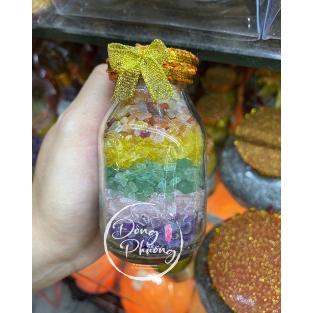 Hồ Lô Đá Ngũ Sắc - Trứng Đá Ngũ Sắc Tài Lộc Phong Thuỷ