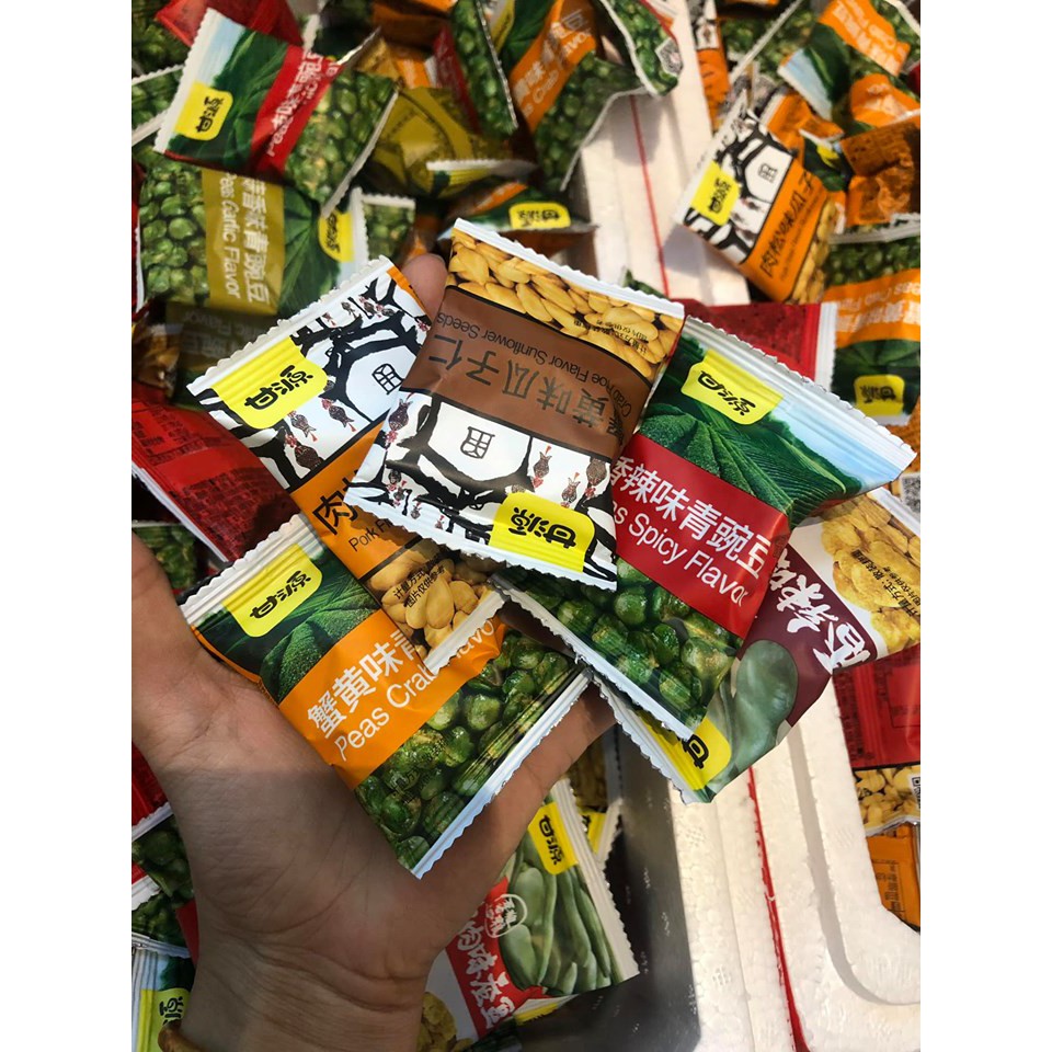 500g Hướng dương tẩm vị bóc sẵn, đậu hà lan tẩm vị✔️date mới