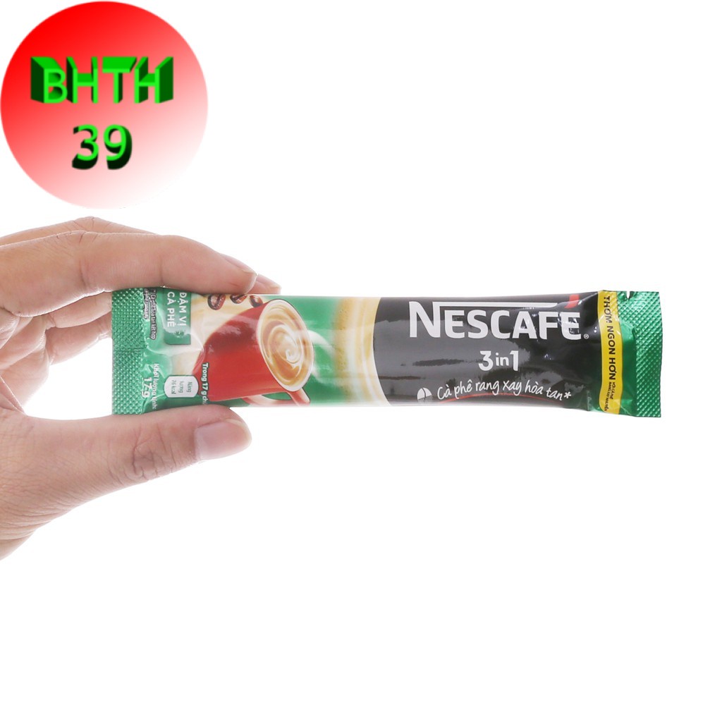 Cà phê hòa tan NesCafe bịch Xanh 46 gói - cafe sữa nescafe 3 in 1