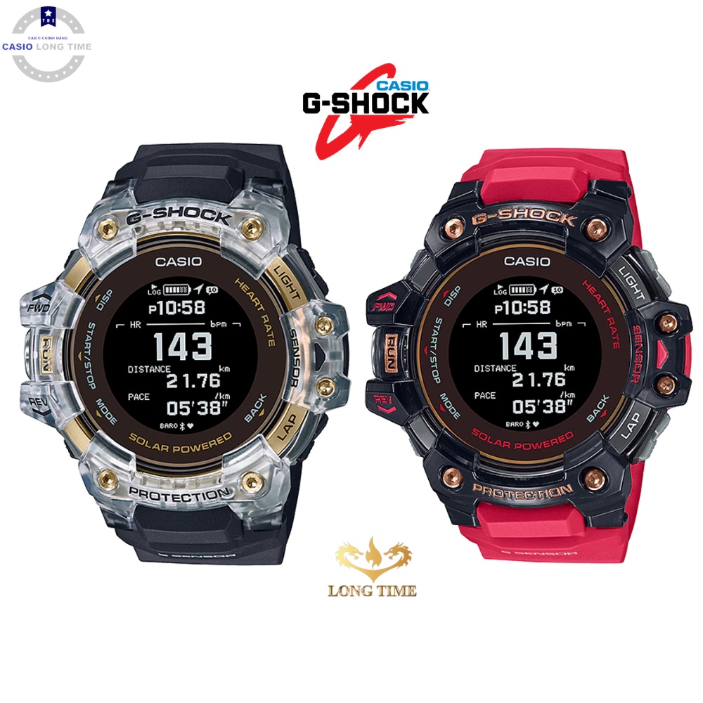 Đồng hồ nam casio G-Shock GBD-H1000 kính chống đạn,có bluetooth,pin năng lượng mặt trời ( có cạp sạc riêng ),GPS định vị