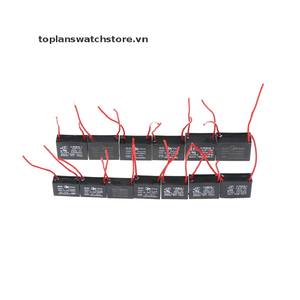 Mô Tơ Quạt Trần CBB61 450V 1-10uF Chuyên Dụng