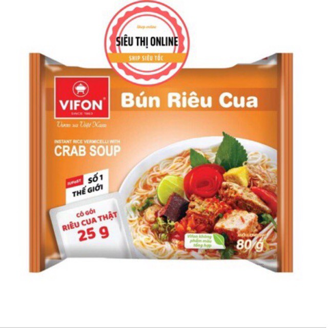 BÚN RIÊU CUA VIFON GÓI 80G