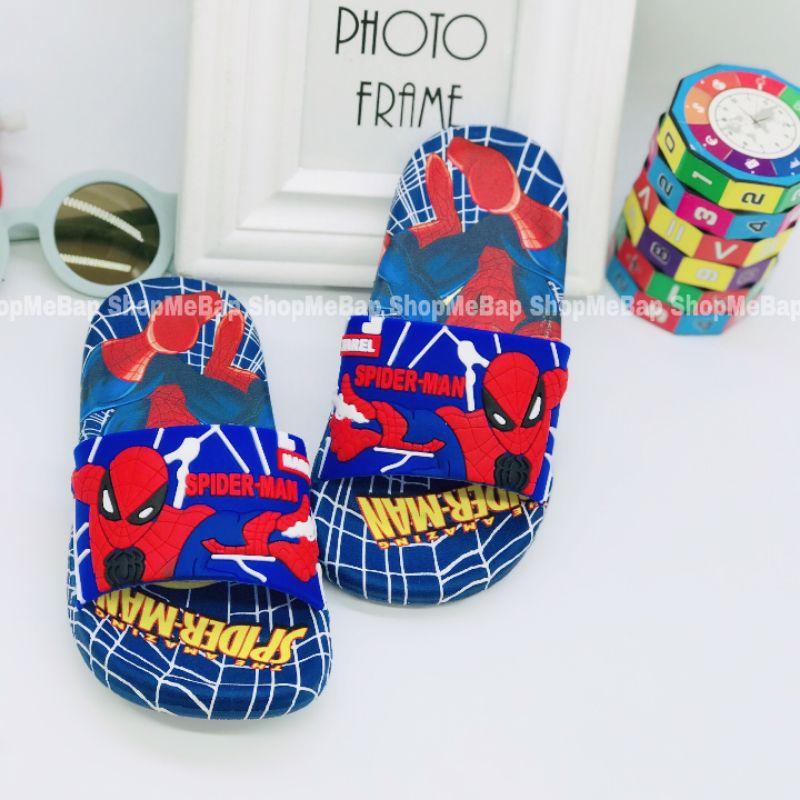 Dép lê người nhện 3D sắc nét loại cao cấp cho bé trai