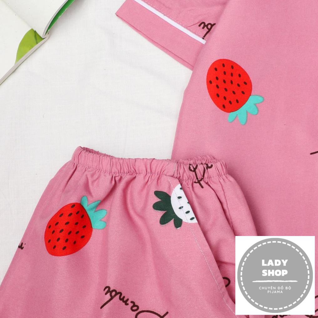 Đồ ngủ pijama đùi cổ sen họa tiết cute dễ thương chất liệu lụa mango cao cấp KOSAVA