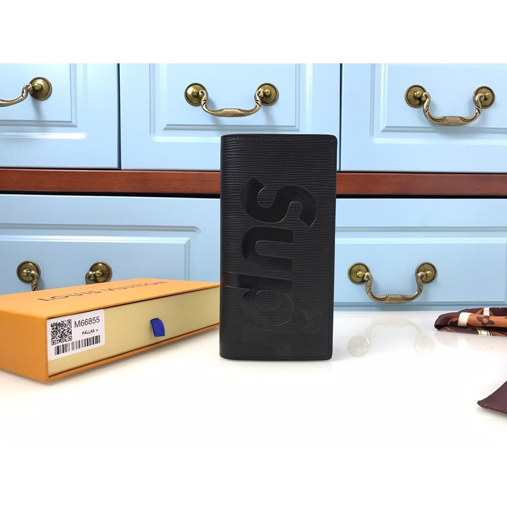 Ly hợp supreme Clutch Bag Casual Leather Zipper Coin Purse Envelope Bags Big Capacity Phone Pouch Bag42