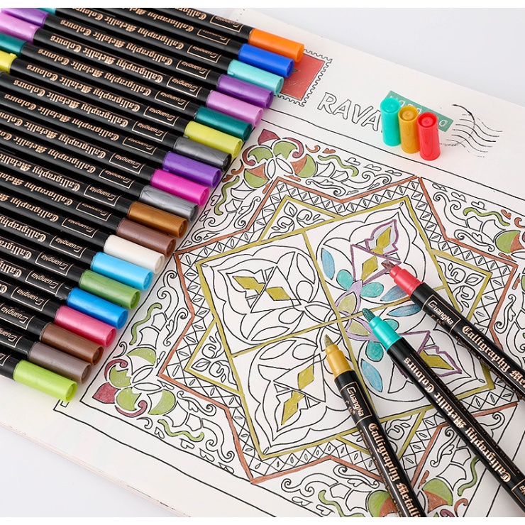 Bút luyện chữ Calligraphy, luyện nét thanh nét đậm, viết thư pháp