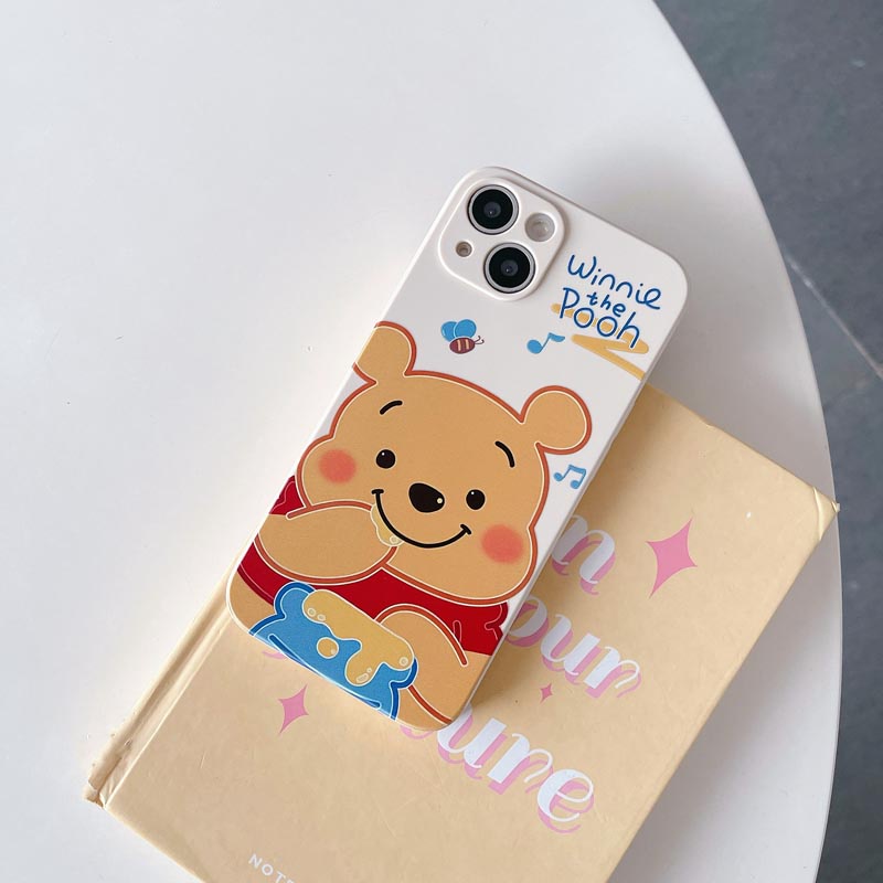 Ốp Điện Thoại TPU Silicon Mềm Chống Sốc Họa Tiết Gấu Cho iPhone 13 12 11 Pro Max 6S 7 8 Plus X XS XR XSMAX
