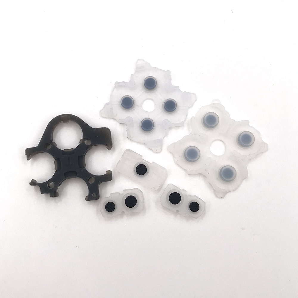 1sets v1.0 v2.0 cho sony playstation ps5 miếng đệm nút l r dẫn điện bằng cao su cho bộ điều khiển ps5 silicone abxy d-pads