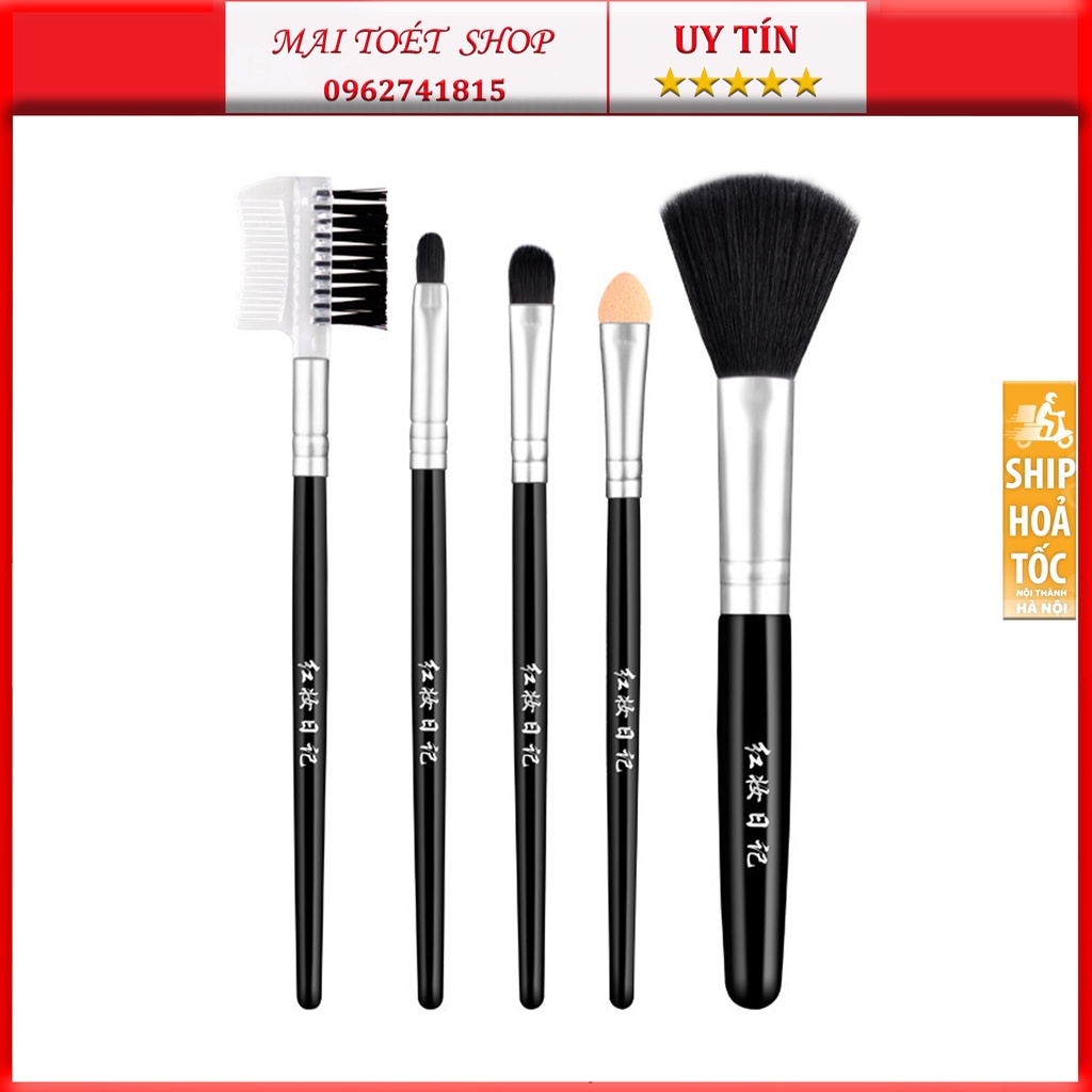 Bộ Cọ 5 Cây cao cấp trang điểm tiện lợi