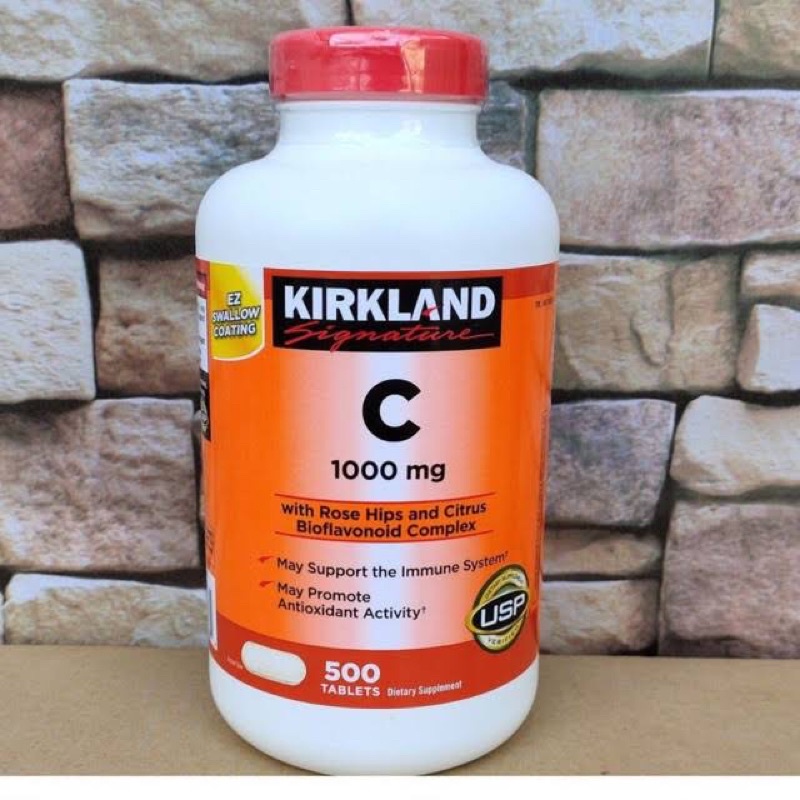 Viên Uống Bổ Sung Vitamin C Kirkland Signature Vitamin C (1000mg x 500 Viên)