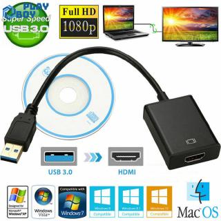 Usb 3.0 to hdmi audio video 1080p adaptor converter cable for pc laptop hdtv tv