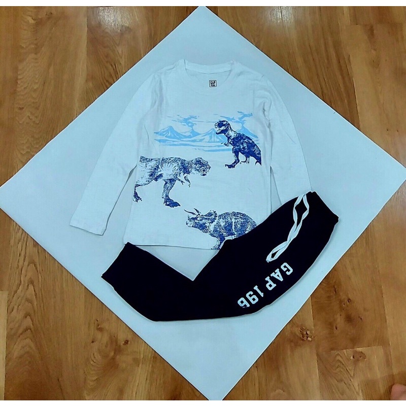 Bộ GAP quần áo dài tay size đại cho bé trai hàng VNXK 100% cotton