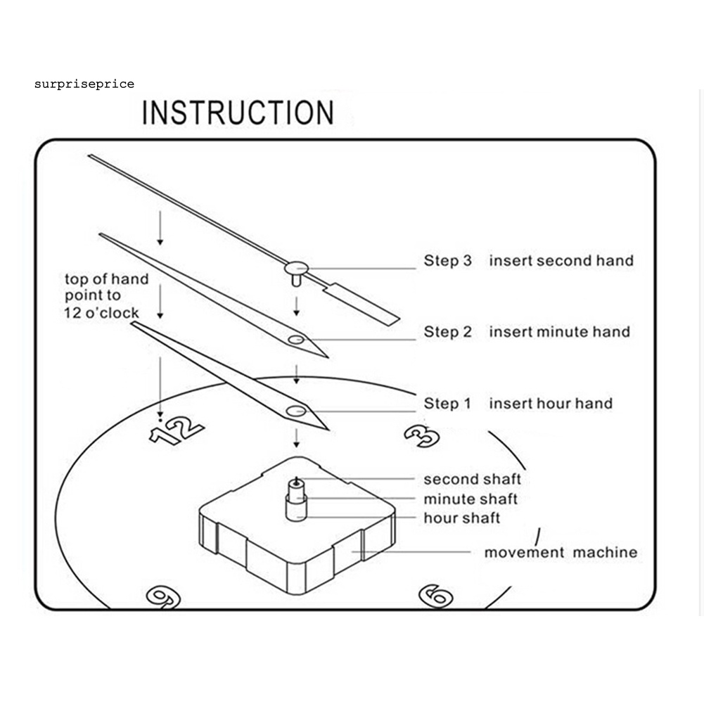 Đồng Hồ Dán Tường Hiệu Ứng Gương 3D DIY Trang Trí Nhà Ở