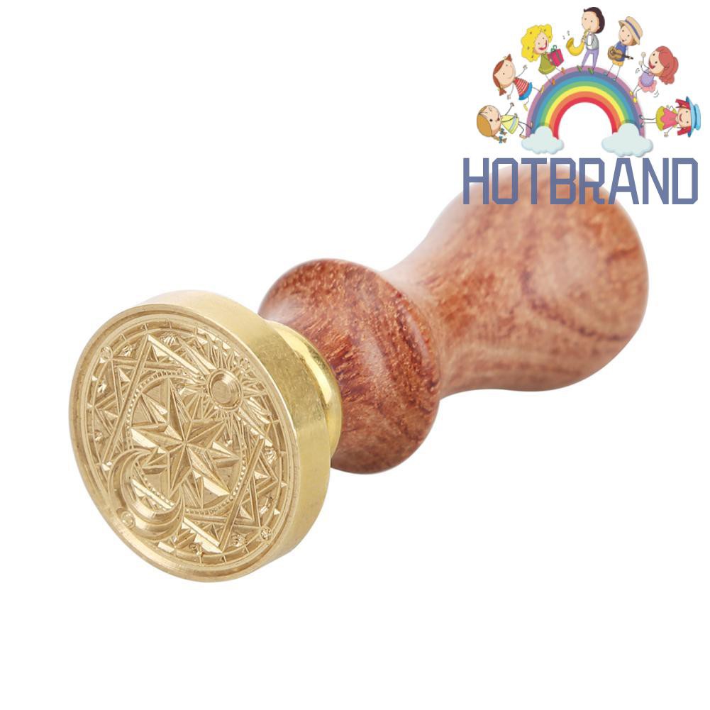 Con Dấu Tay Cầm Bằng Gỗ Phong Cách Retro