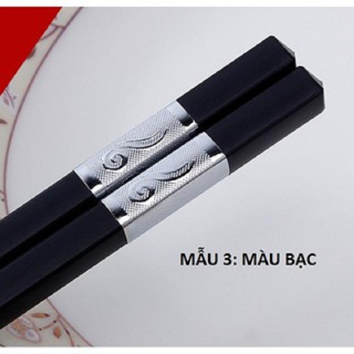 Bộ 10 đôi đũa khảm vàng phong cách Nhật Bản 2248