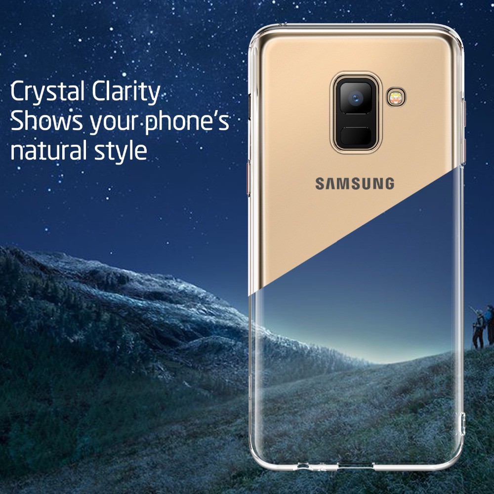 Ốp điện thoại TPU trong suốt cho Samsung A01 Core A3 A6 A7 A8 A8S A9 Star Pro Lite Plus 2017 2018 2019 #bin.case#