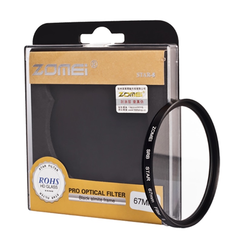 Zomei Star Line Star Filter 4 6 8 49 52 55 58 62 67 72 77 82mm For Canon Nikon Sony Dslr Camera