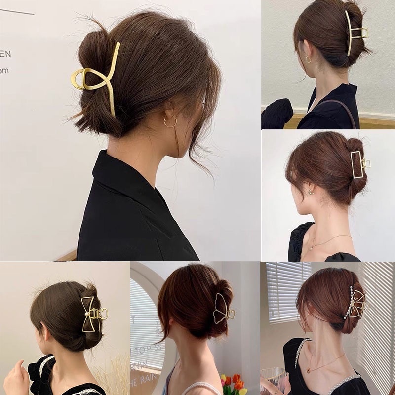 Kẹp tóc càng cua đính đá phong cách thanh lịch chất lượng cao thời trang dành cho nữ