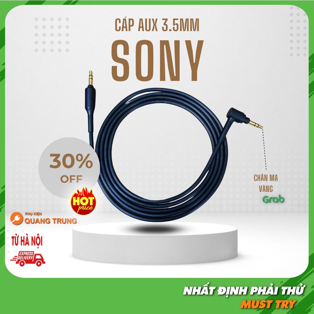 Cáp audio aux Sony chính hãng dành cho Sony MDR-1000xm2 / 1000xm3 / h900N H800 và các thiết bị khác