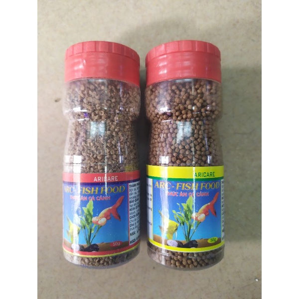 [Mã PET50K giảm Giảm 10% - Tối đa 50K đơn từ 250K] 1 chai cám SHANGHAI/ARICARE 50gr cho cá cảnh