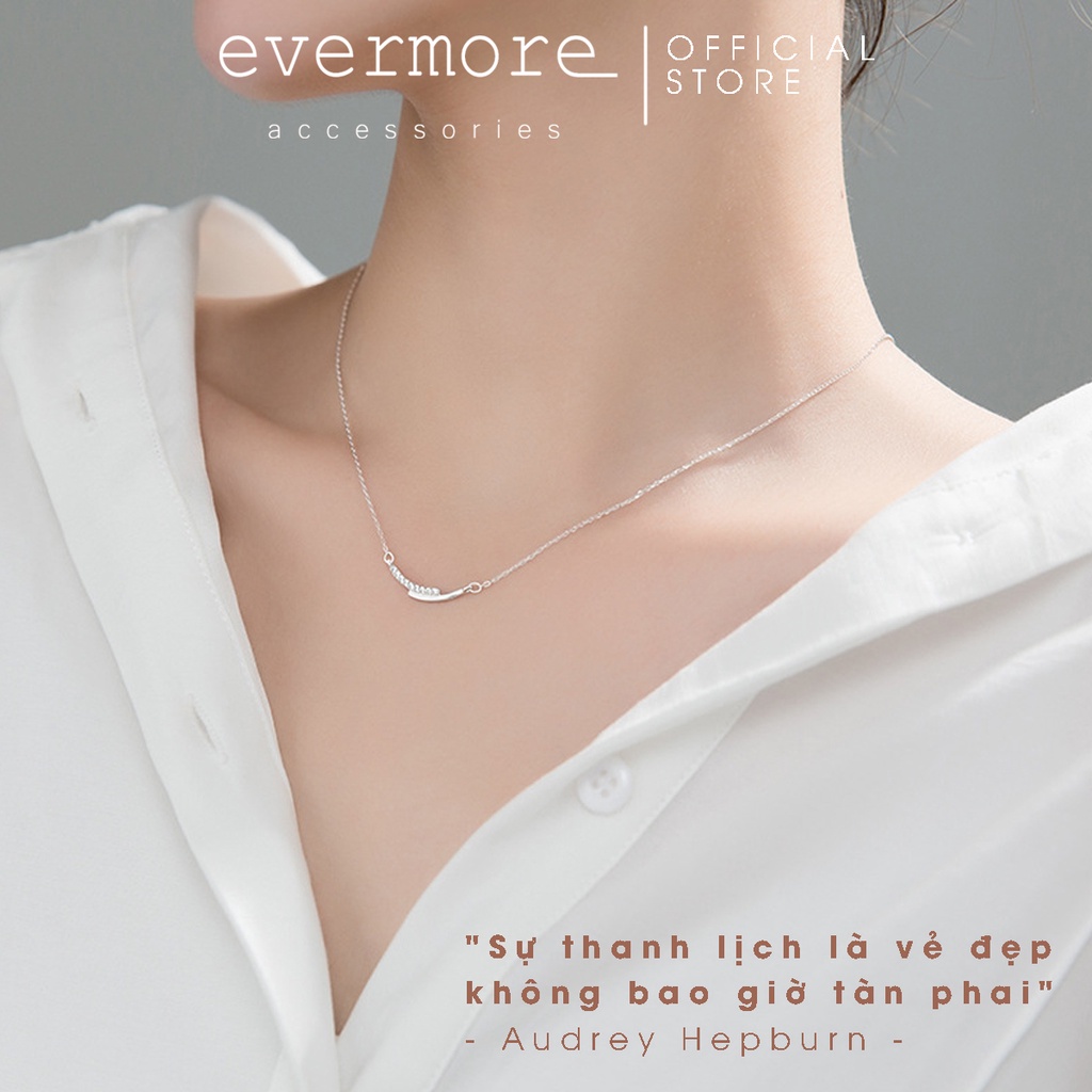 Dây chuyền bạc EVERMORE, vòng cổ Athena bạc 925 nguyên chất, phong cách thanh lịch, hiện đại - D009