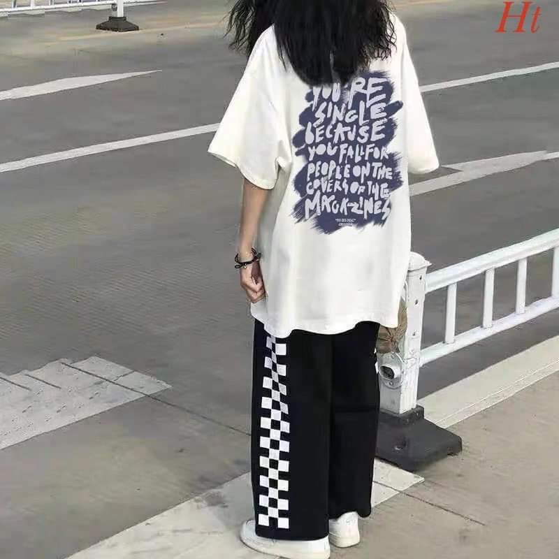 Bộ áo Single quần sọc caro H2B878