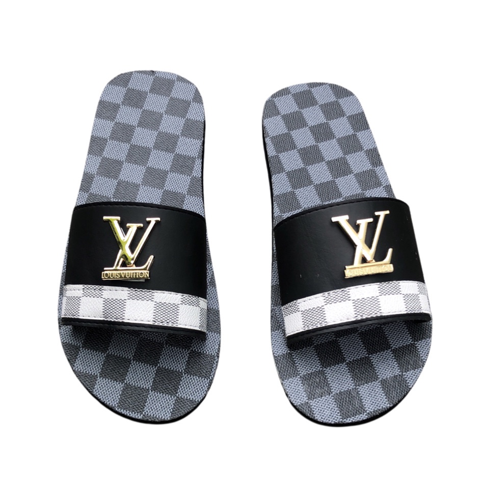 Sandal đồng nai dép quai ngang nam đế ca rô xanh đen quai đen phối trắng size từ 37 nam đến 44 nam