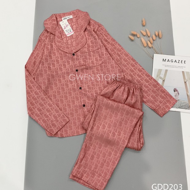 ĐỒ BỘ PIJAMA LỤA GẤM CAO CẤP NỮ | BigBuy360 - bigbuy360.vn