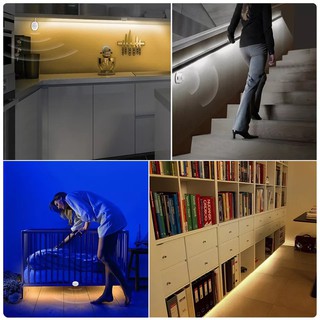 Đèn LED cảm ứng tự động sáng khi có người , dễ dàng lắp đặt phòng ngủ , lối đi cầu thang , tủ bếp , tiết kiệm điện