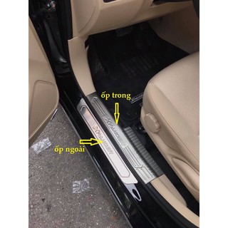 Xpander, ốp bậc Xpander 2020 ( 8 chi tiết ) mẫu inox