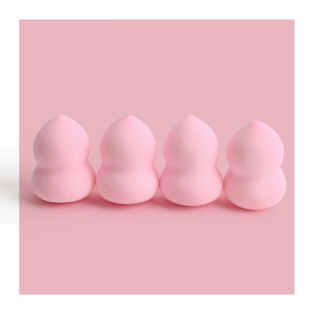 Bộ 4 miếng mút trang điểm MAGEFY có hộp với 3 màu có sẵn hình giọt nước/bầu/cắt vát (màu ngẫu nhiên)