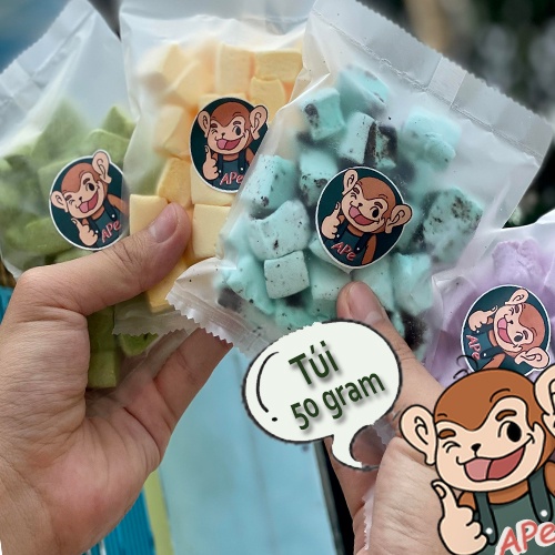 KẸO XỐP MARSHMALLOW ĐỦ VỊ LOẠI 50gram/túi
