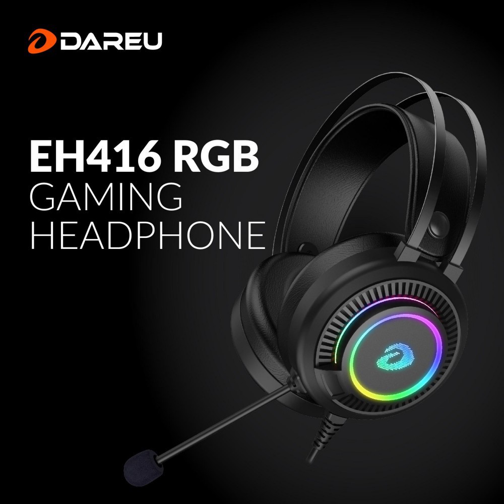 Tai nghe DareU EH416 RGB Chuyên Game. Hàng chính hãng, New ( dùng cho máy tính để bàn, điện thoai,...)