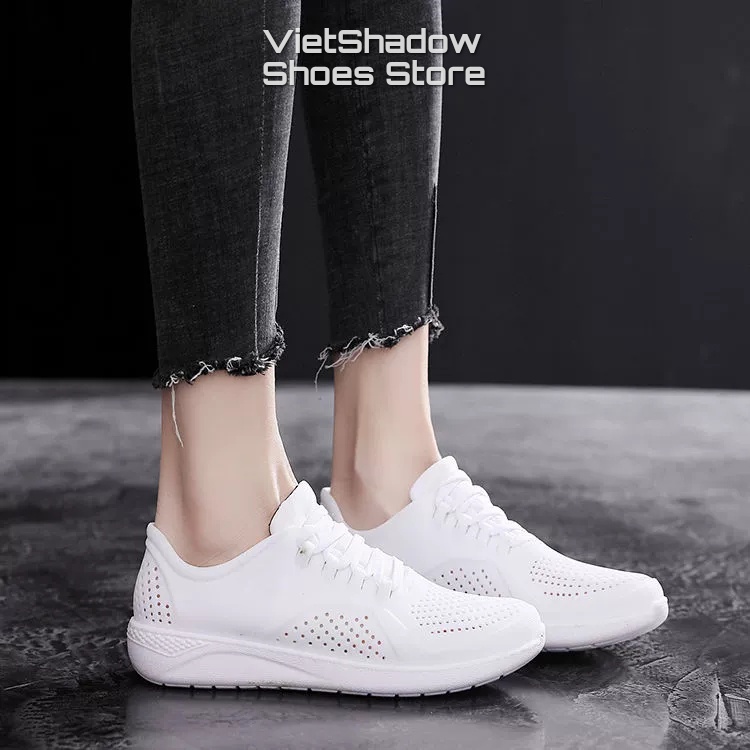 Sneaker nhựa nữ kiểu Litteride Pacer - Chất liệu PVC kết hợp đế cao su êm, mềm, không thấm nước - Mã SP HH1918